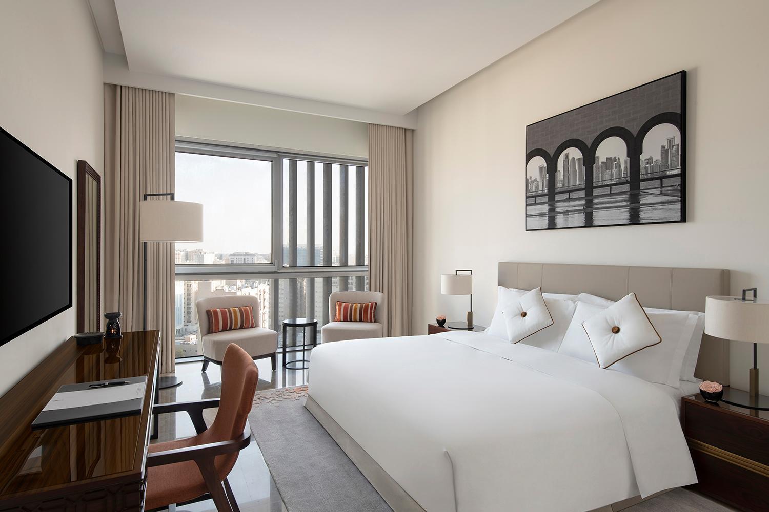 Banyan Tree Doha At La Cigale Mushaireb الغرفة الصورة A bedroom at the hotel