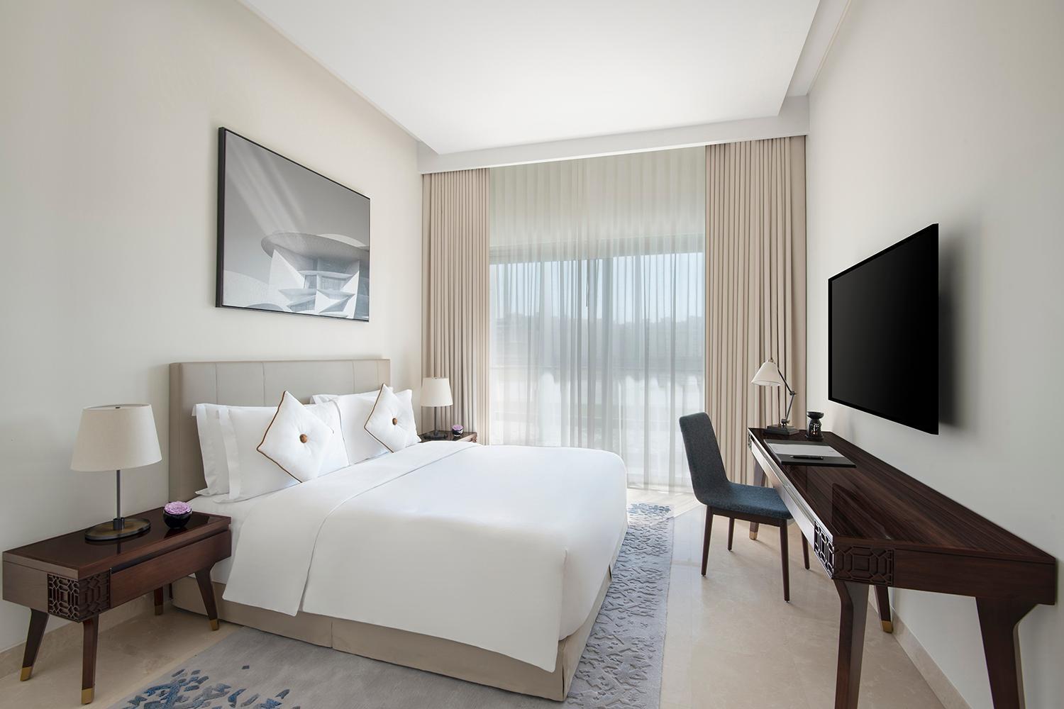 Banyan Tree Doha At La Cigale Mushaireb الغرفة الصورة A bedroom at the hotel